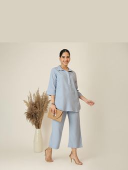 Saltpetre - Blue Skipper Collar Tunic And Pants