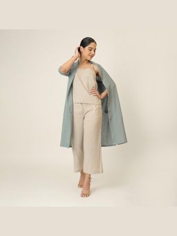 Saltpetre - Green Dakota Long Shirt And Pants With Inner