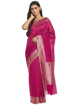 Fabindia - Cotton Silk Woven Sari without Blouse