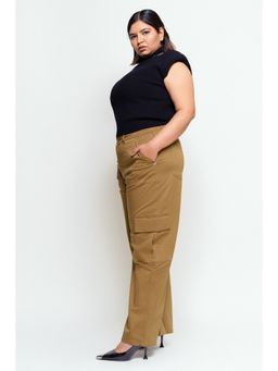 FREAKINS - Dark Sepia Cargo Jeans - Brown