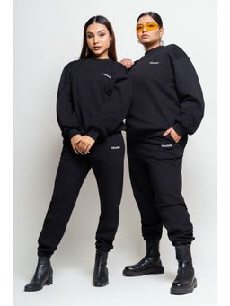 FREAKINS - Black Knit Joggers - Black