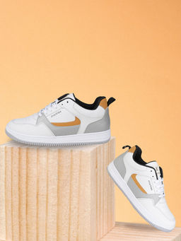 EZOK - White Trendy and Comfortable Mens Synthetic Sneakers