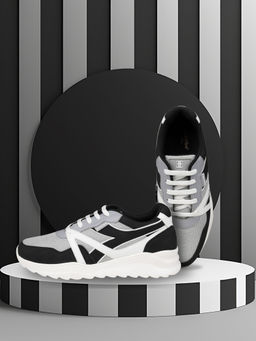 EZOK - Black Trendy and Comfortable Mens Synthetic Sneakers