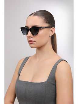 John Jacobs - X Aditi Rao Hydari Black Full Rim Cat Eye Stylish Premium Sunglasses - JJ S70089