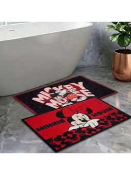 Athom Living - Kids Premium Nylon Bathmat With Latex Backing Anti-Skid Multi-Color (Pack of 2)