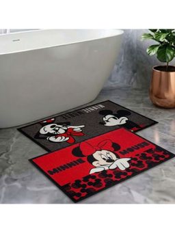 Athom Living - Kids Premium Nylon Bathmat With Latex Backing Anti-Skid Multi-Color (Pack of 2)