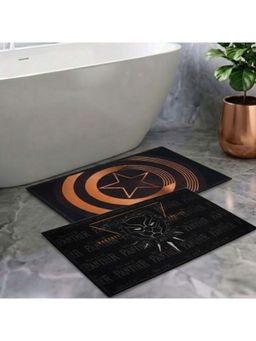 Athom Living - Kids Premium Nylon Bathmat With Latex Backing Anti-Skid Multi-Color (Pack of 2)