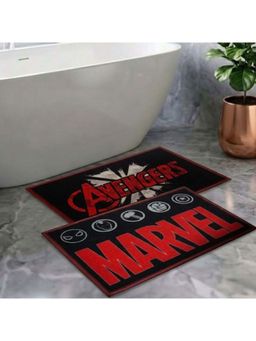 Athom Living - Kids Premium Nylon Bathmat With Latex Backing Anti-Skid Multi-Color (Pack of 2)