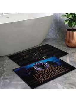 Athom Living - Kids Premium Nylon Bathmat With Latex Backing Anti-Skid Multi-Color (Pack of 2)