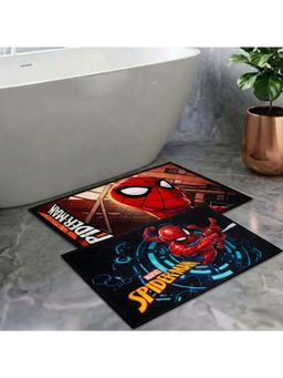 Athom Living - Kids Premium Nylon Bathmat With Latex Backing Anti-Skid Multi-Color (Pack of 2)