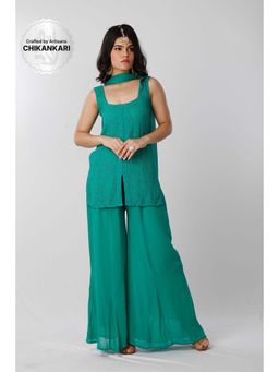 Label Aishwaryrika - Mimosa Chikankari Kurta (Set of 3)