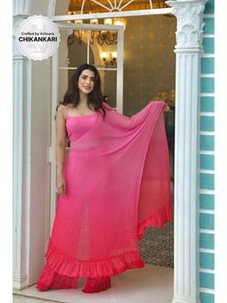 Label Aishwaryrika - Angela Chikankari Conch Shell Co-Ord (Set of 3)
