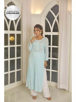 Label Aishwaryrika - Ariel Chikankari & Mukaish Kurta