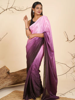 Teejh - Velvet Vista Pre-Draped Saree with Unstitched Blouse