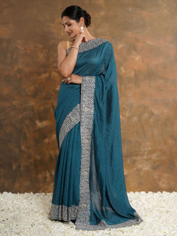 Teejh - Vasundhara Silk Saree with Unstitched Blouse