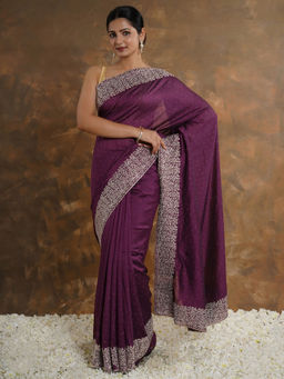 Teejh - Vasuki Silk Saree with Unstitched Blouse