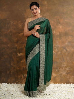 Teejh - Arundhati Silk Saree with Unstitched Blouse