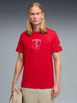 Puma - Scuderia Ferrari Men Tonal Shield Embroidered T-shirt