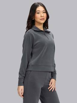 Blissclub - Women Grey Bare Butter Pullover