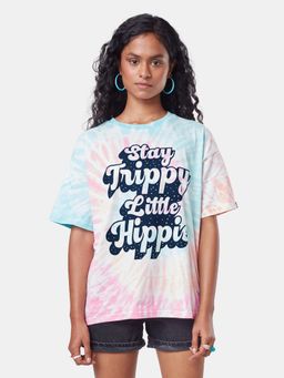 The Souled Store - Tie Dye Stay Trippy Women Oversized T-Shirts