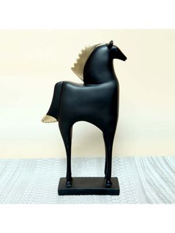 Smokey Cocktail - Charming Mini Horse Sculpture- Black