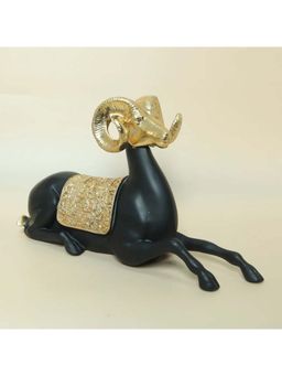 Smokey Cocktail - Springbok Antler Table Decor- Black - Curly Horn