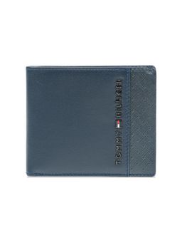 Tommy Hilfiger - Mens Leather Global Coin Wallet Eldred - Navy Blue