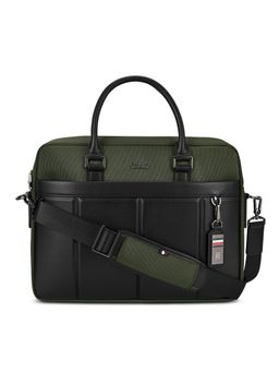Tommy Hilfiger - Unisex Business Messenger Bag With Detachable Strap Blossom - Olive