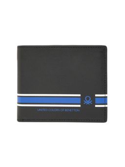 United Colors of Benetton - Mens Leather Global Coin Wallet Ethels - Black