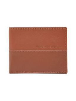 United Colors of Benetton - Mens Leather Passcase Wallet Armagh - Dark Tan