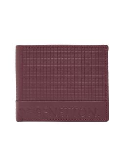 United Colors of Benetton - Mens Leather Multicard Coin Wallet Kildare - Wine