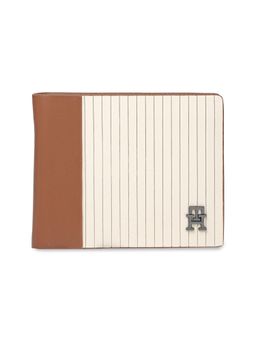 Tommy Hilfiger - Mens Leather Slim Fold Wallet Woodlawn - Beige