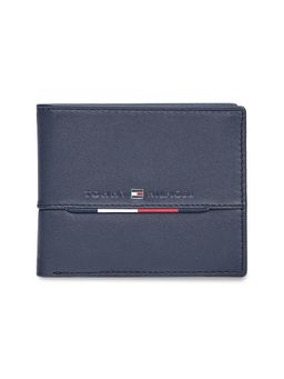 Tommy Hilfiger - Mens Leather Multicard Coin Wallet Eupen - Navy Blue