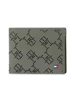 Tommy Hilfiger - Mens Leather Global Coin Wallet Strovolos - Olive