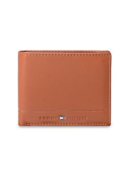 Tommy Hilfiger - Mens Leather Passcase Wallet Damme - Navy Blue