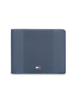 Tommy Hilfiger - Mens Leather Global Coin Wallet Passos - Navy Blue
