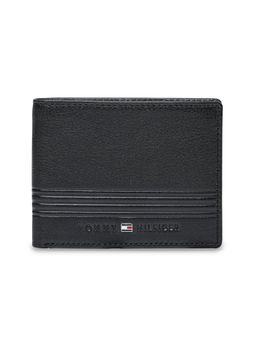 Tommy Hilfiger - Mens Leather Global Coin Wallet Prastio - Black