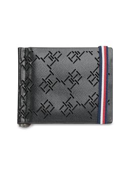 Tommy Hilfiger - Mens Leather Money Clip Wallet Strovolos - Black
