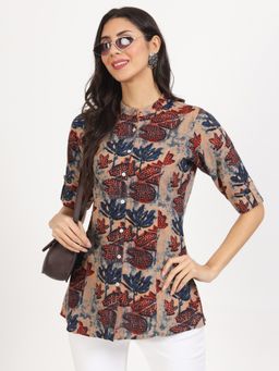 Divena - Multi Floral Printed Rayon Top
