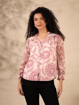 JUSTIN WHYTE - Chiffon Ruched Top