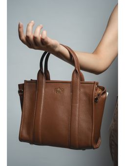 Eske - Cognac Color Solid Totes For Women