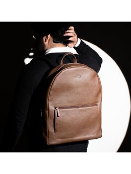 Eske - Brown Maik Textured Backpack