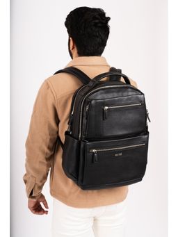Eske - Black Adrion Textured Backpack