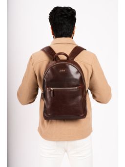 Eske - Tan Sebastian Genuine Leather Backpack