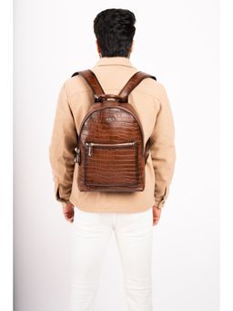Eske - Tan James Genuine Leather Backpack