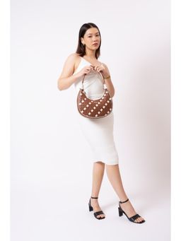 Eske - Women Brown Elena Textured Handbag