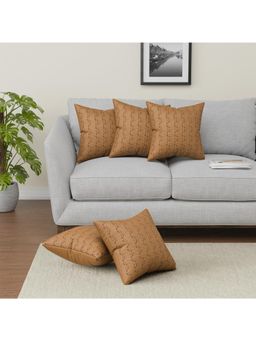 Kuber Industries - Brown Cushion Covers (Pack of 5)