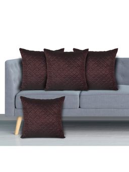 Kuber Industries - Brown Cushion Covers (Pack of 4)