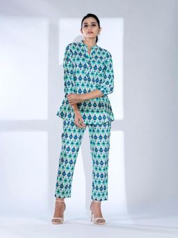 Readiprint - Women Green Printed Co-Ord (Set of 2)
