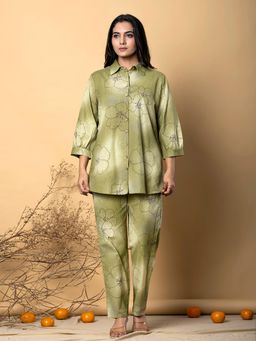 Readiprint - Women Green Printed Co-Ord (Set of 2)